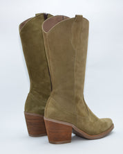 BOTA TEJANA MUJER SERRAJE KAKI 5140