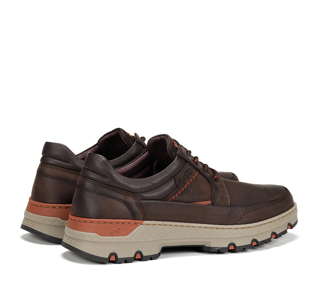 ZAPATO CASUAL CORDON ENGRASADO MARRON F1843 SIGURD CASTAÑO