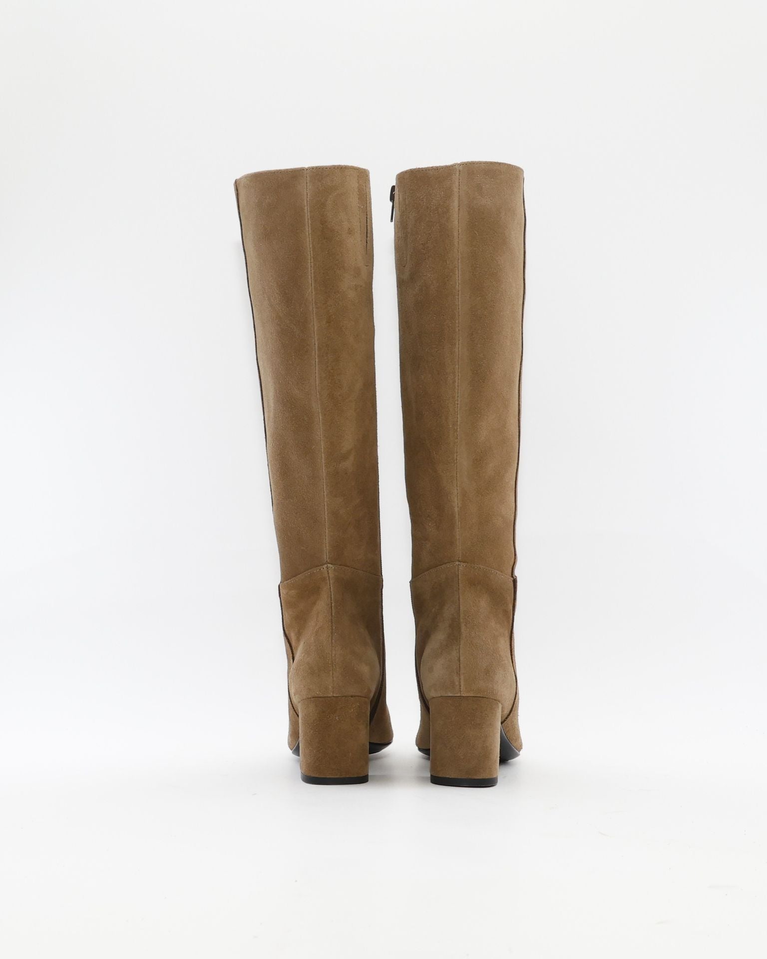 BOTA ALTA MUJER TACON ANCHO EN SERRAJE TAUPE PATRICIA MILLER 6961