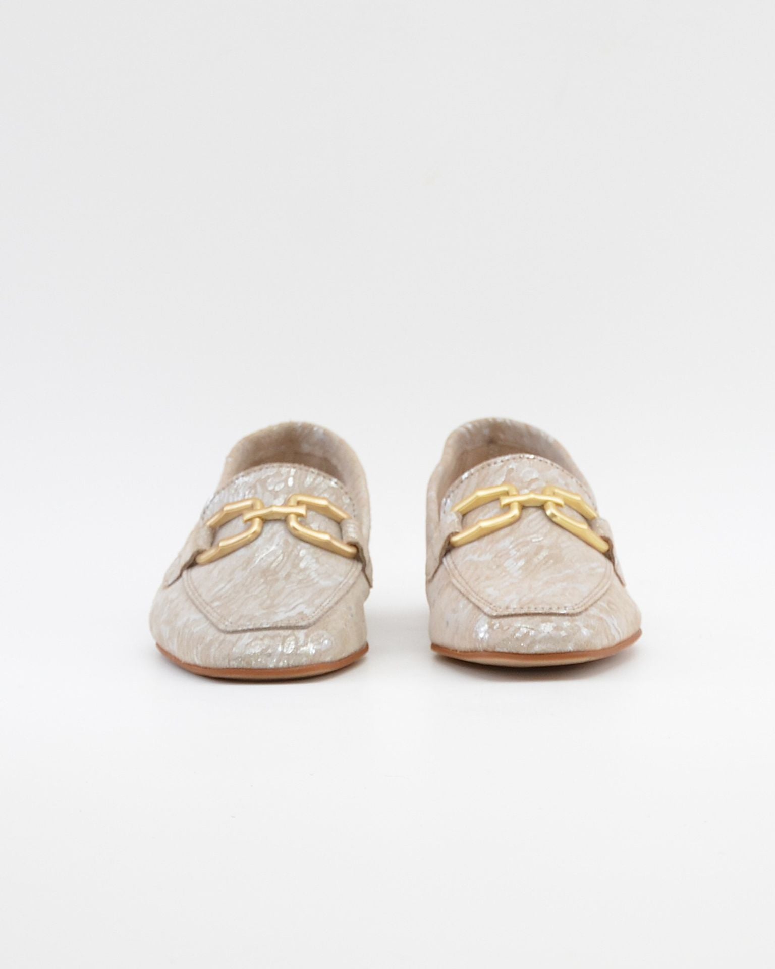 ZAPATO MOCASIN MUJER PLANO ESTAMPADO TAUPE CAYETANO 17186