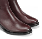 BOTIN BURDEOS TACON CON CREMALLERA CHIARA D9347