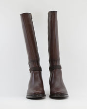 BOTA ALTA MUJER PIEL COLOR MARRÓN DORKING by FLUCHOS D8965