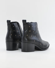 BOTIN MUJER TACON ANCHO COLOR NEGRO TACHAS KAOLA 3049