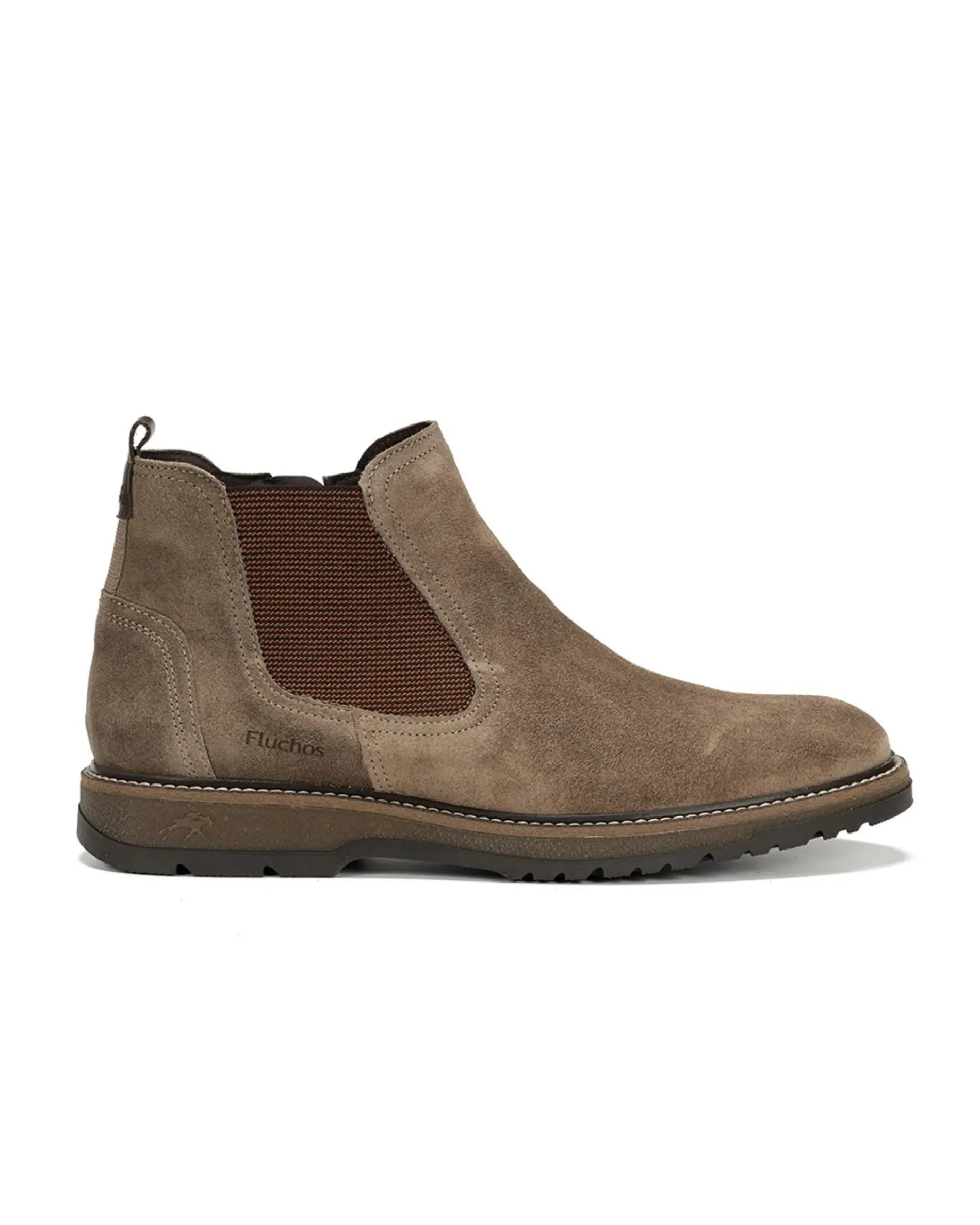 BOTIN CHELSEA HOMBRE SERRAJE TAUPE FLUCHOS BUGGY F2323 MARMOTA