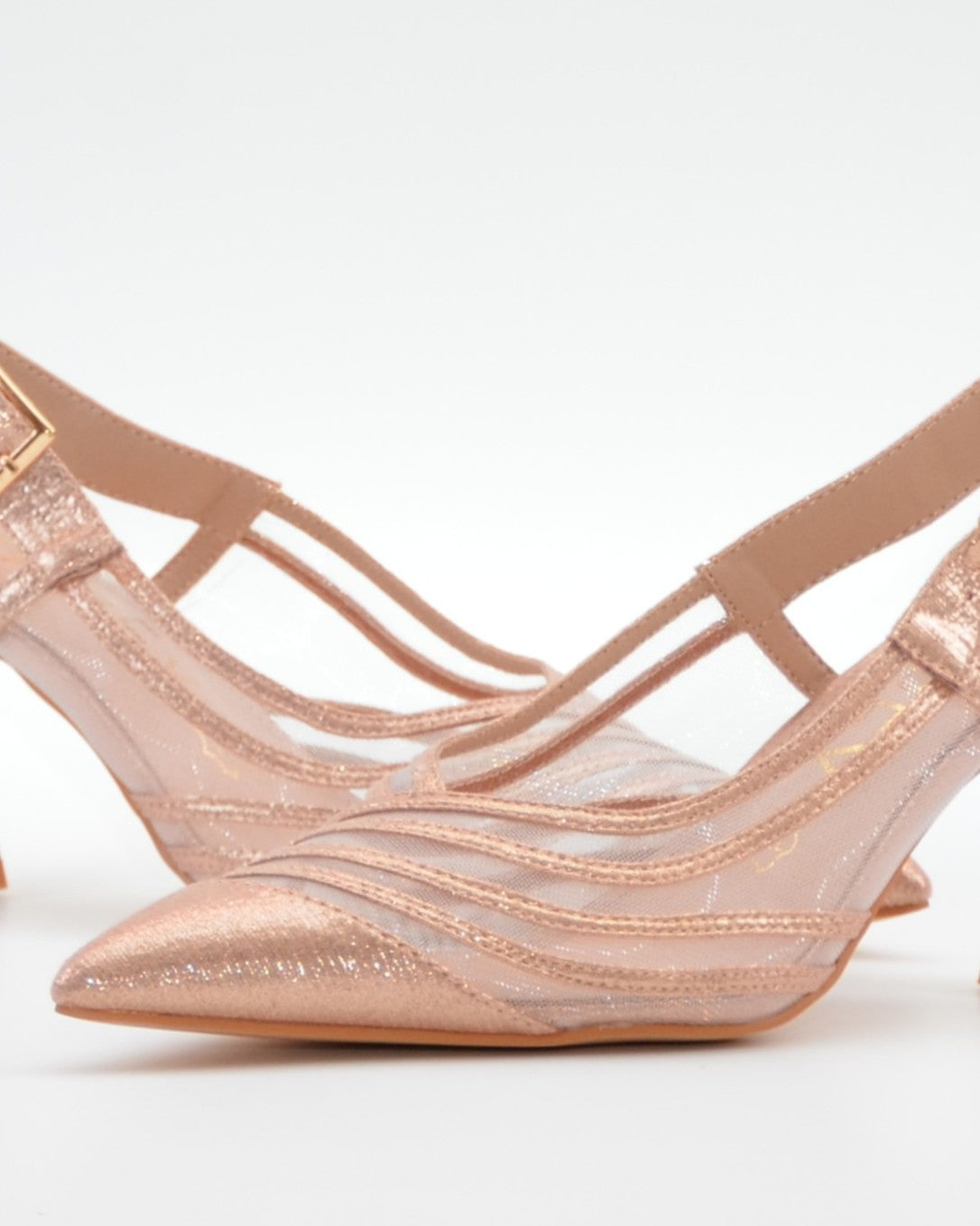 ZAPATO FIESTA MUJER DESTALONADO COLOR ROSA AZAREY 613K997