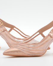 ZAPATO FIESTA MUJER DESTALONADO COLOR ROSA AZAREY 613K997