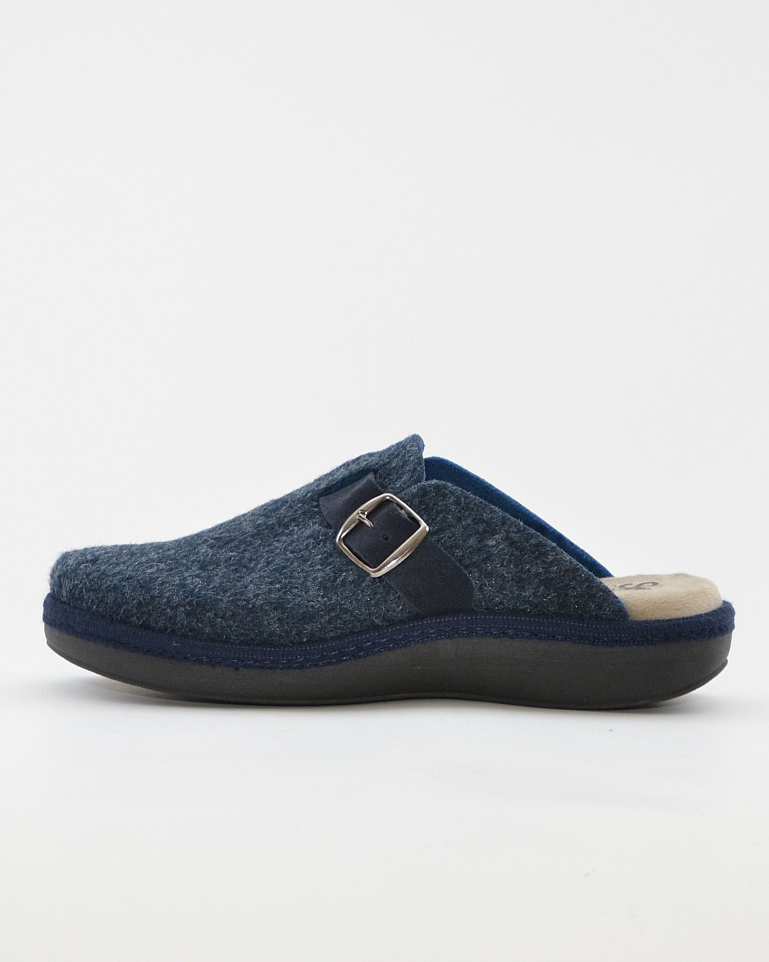 ZAPATILLAS DE CASA HOMBRE CON HEBILLA SALVI 41L-000 ELFO MARINO