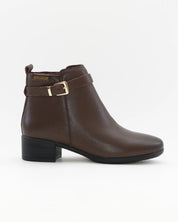 BOTIN TACON BAJO MUJER COLOR MARRON THE HAPPY MONK SACRA 003
