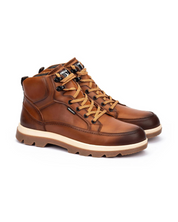 BOTIN HOMBRE PIKOLINOS CON CORDONES Y CREMALLERA COLOR CUERO M3M-8107C1 VIGO
