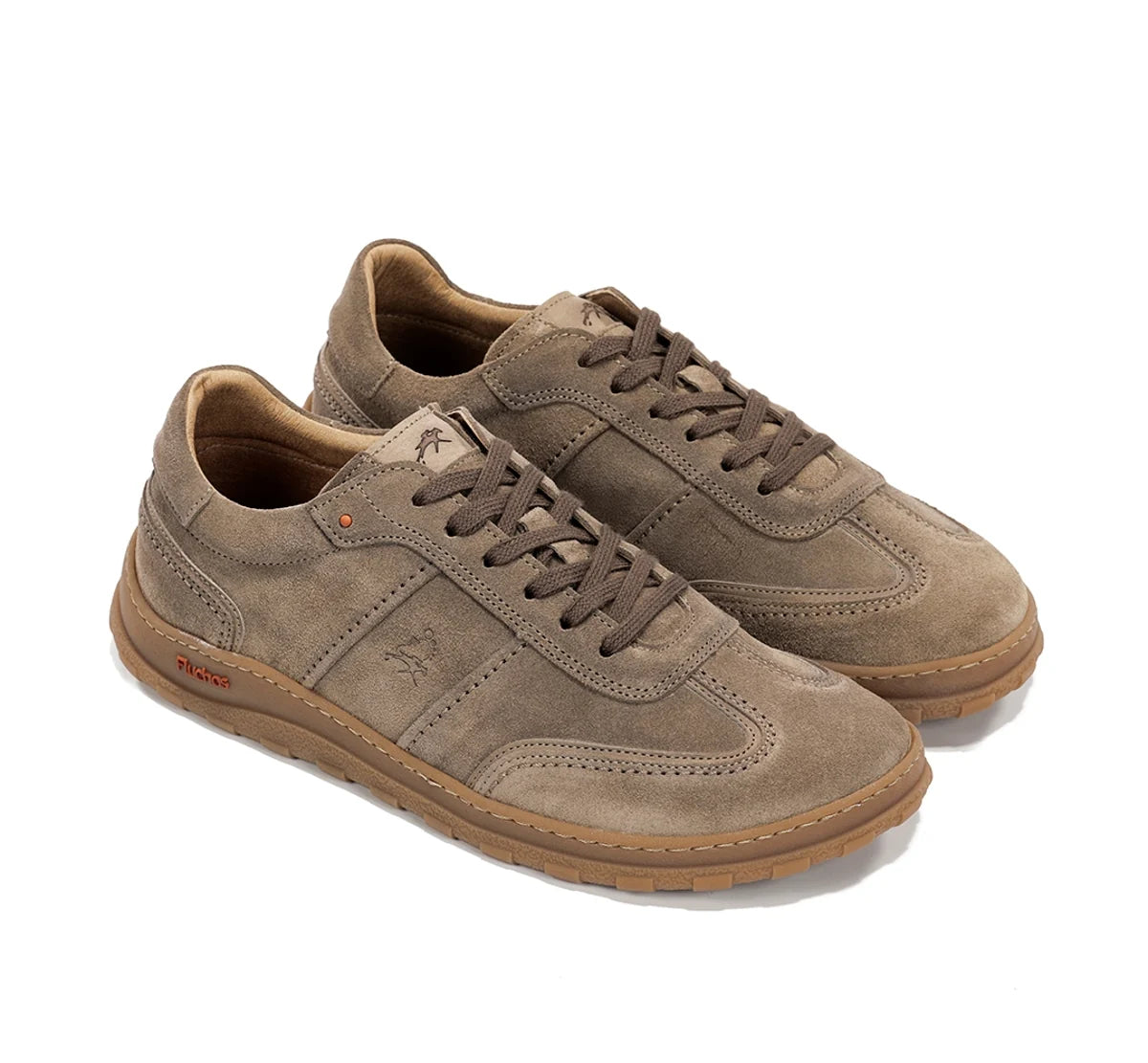 ZAPATO BAREFOOT DEPORTIVO HOMBRE FLUCHOS CORDON SERRAJE TAUPE F2502 JERRY AFELPADO MARMOTA