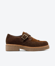 ZAPATO MUJER HEBILLA SERRAJE MARRON LACOMBA CESTRUM