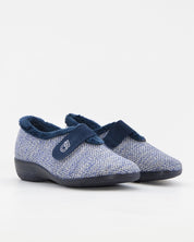 ZAPATILLAS DE CASA MUJER ANCHO ESPECIAL CABRERA 5454 FLORELLA MARINO