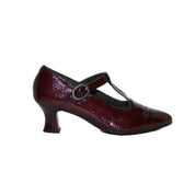 ZAPATO MARY JANE CON TACON CHAROL BURDEOS 10853