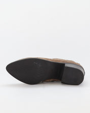 BOTIN MUJER TACON ANCHO SERRAJE TAUPE CASTOR TACHAS KAOLA 3049