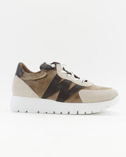 ZAPATO DE CORTE DEPORTIVO WONDERS A-24111 CONBINADO TAUPE MARRON