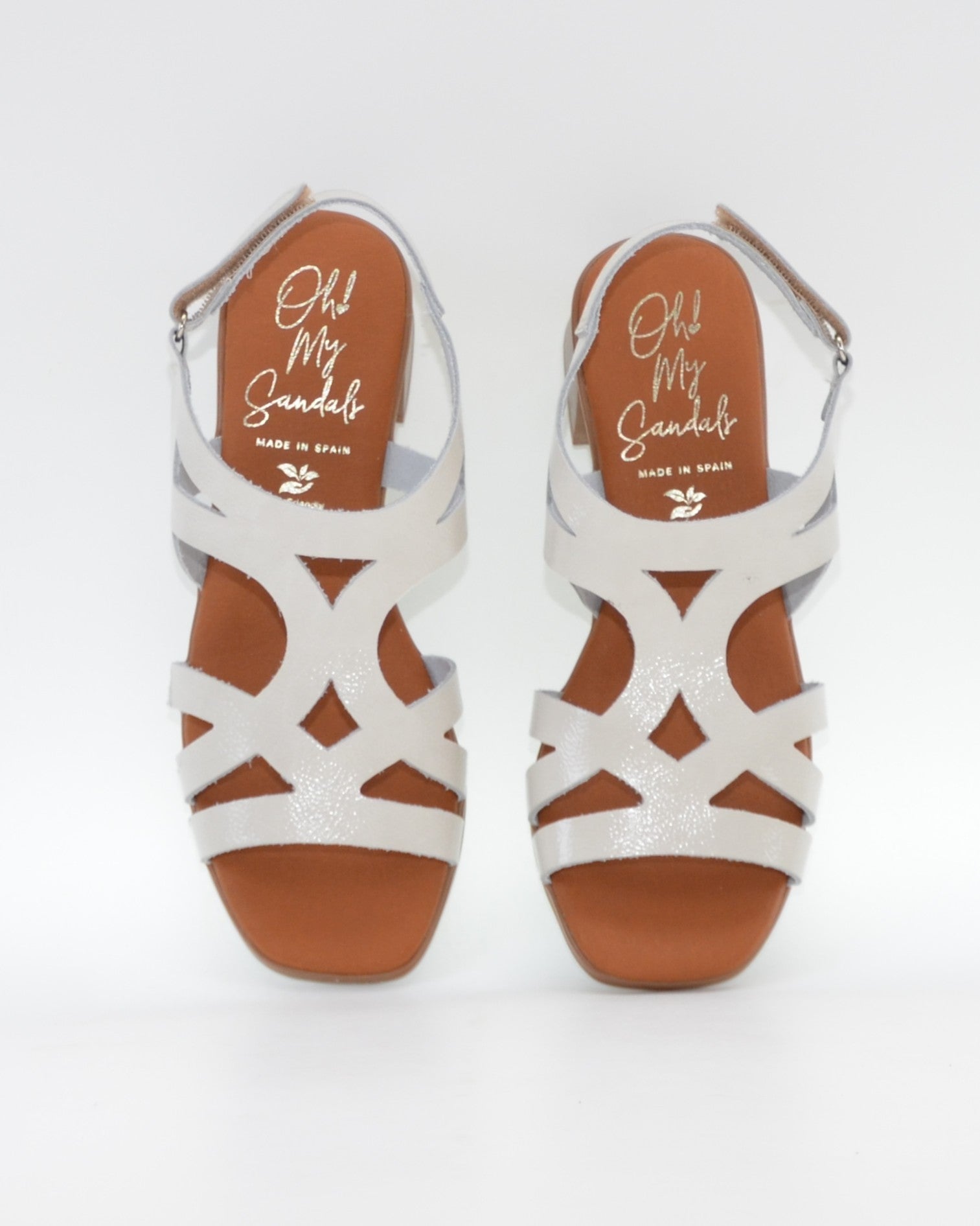 SANDALIA MUJER CHAROL HIELO TACON PLANTA DE GEL OH MY SANDALS 5992