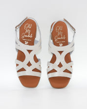 SANDALIA MUJER CHAROL HIELO TACON PLANTA DE GEL OH MY SANDALS 5992