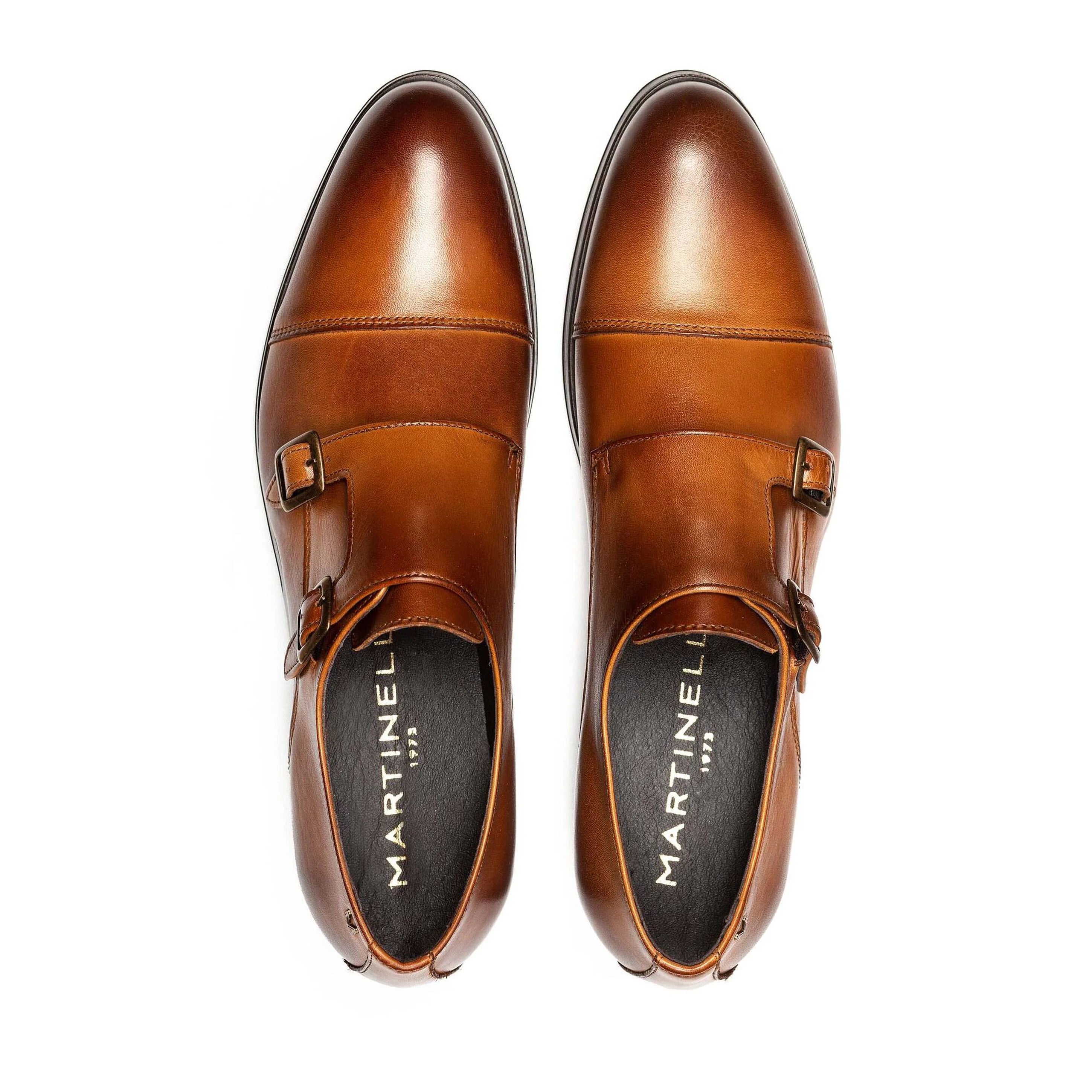 ZAPATOS HOMBRE DOS HEBILLAS ESTILO MONK COLOR CUERO EMPIRE 1492-2632Z