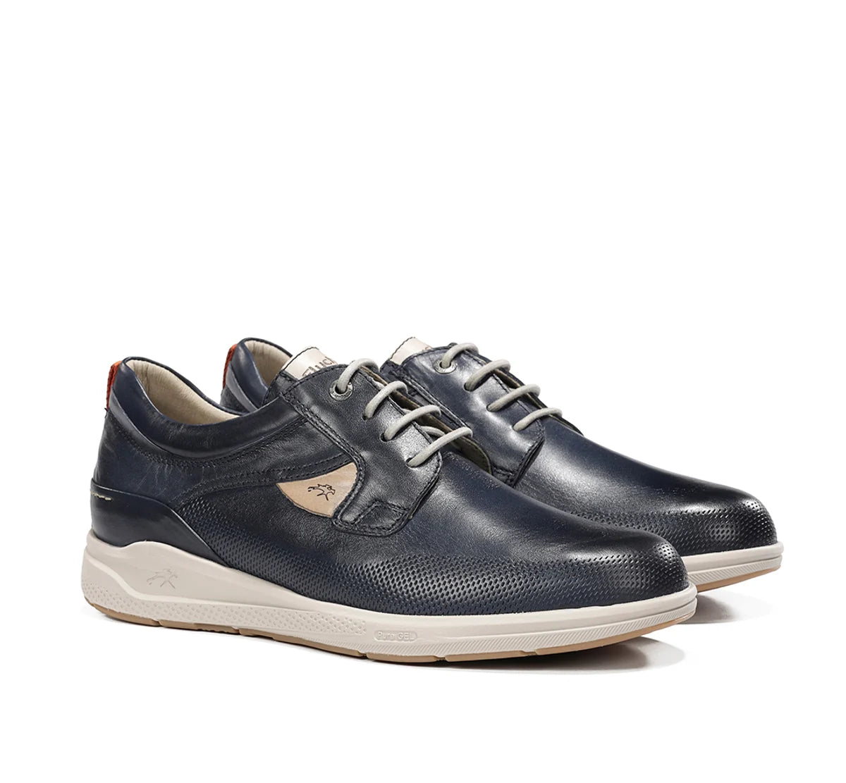 ZAPATO FLUCHOS HOMBRE CORDONES COLOR AZUL MARINO KADIR F2444