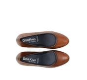 ZAPATO SALON PLATAFORMA COLOR CUERO