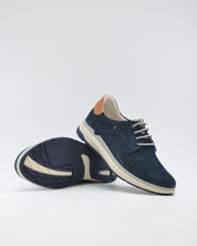 ZAPATO CASUAL HOMBRE FLUCHOS COLOR MARINO CON CORDON JEFF F2212 OCEANO