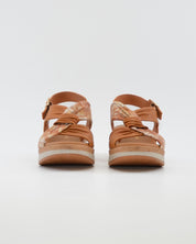 SNDALIA MUJER CUÑA COLOR CUERO PLANTA ACOLCHADA PAULA URBAN 35-710