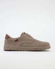 ZAPATO DE HOMBRE CALLAGHAN BEIGE CON CORDONES 65201
