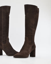 BOTA ALTA MUJER SERRAJE MARRÓN CHOCOLATE WONDERS M-5443 TESTA