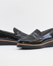 ZAPATO MOCASIN MUJER PITILLOS 11554 NEGRO PLANTILLA EXTRAIBLE