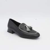 MOCASIN BORLAS NEGRO ANIMAL PRINT 12402