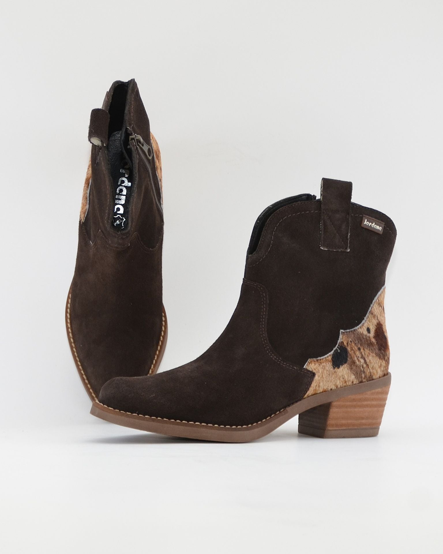BOTIN MUJER COWBOY COLOR SERRAJE MARRÓN JORDANA 5172
