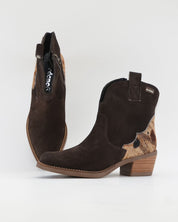 BOTIN MUJER COWBOY COLOR SERRAJE MARRÓN JORDANA 5172