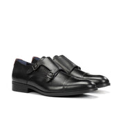 ZAPATO HOMBRE MONKSTRAP DOS HEBILLAS COLOR NEGRO F1838 ASGARD