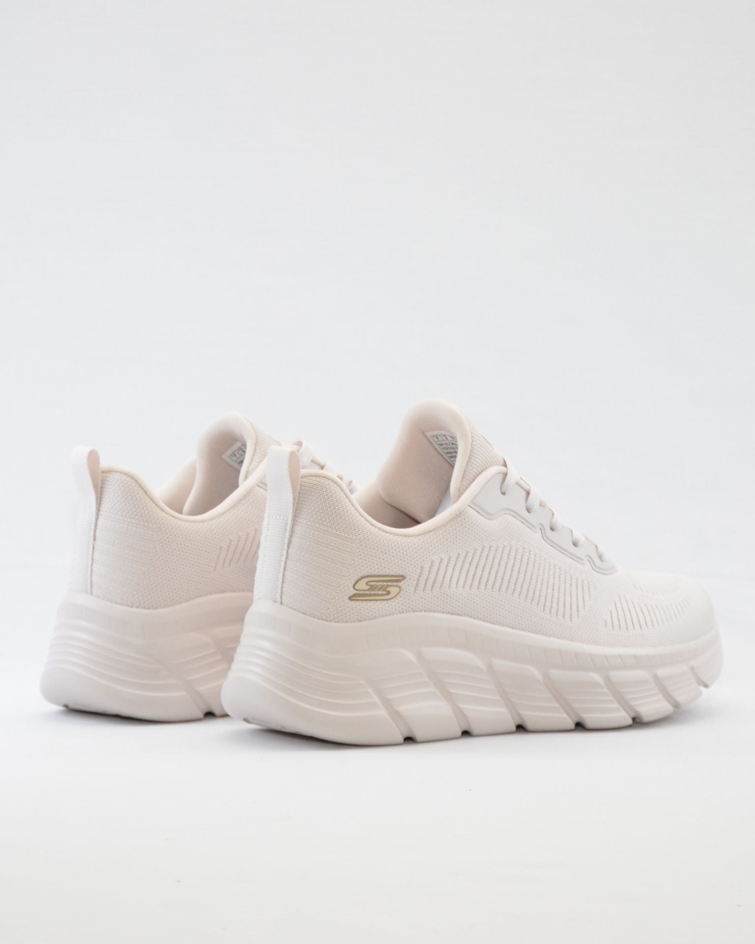 SNEAKERS MUJER SKECHERS 117385 OFWT BLANCO CORDONES BOBS SPORT