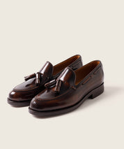 ZAPATO HOMBRE BORLAS TASSEL FLORENTIC MARRON SUELA DE CUERO