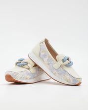MOCASIN DEPORTIVO MUJER COLOR HIELO BORDADO FLORES THE HAPPY MONK VANITY 011