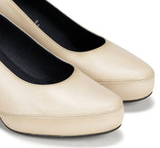 ZAPATO SALON PLATAFORMA COLOR HIELO