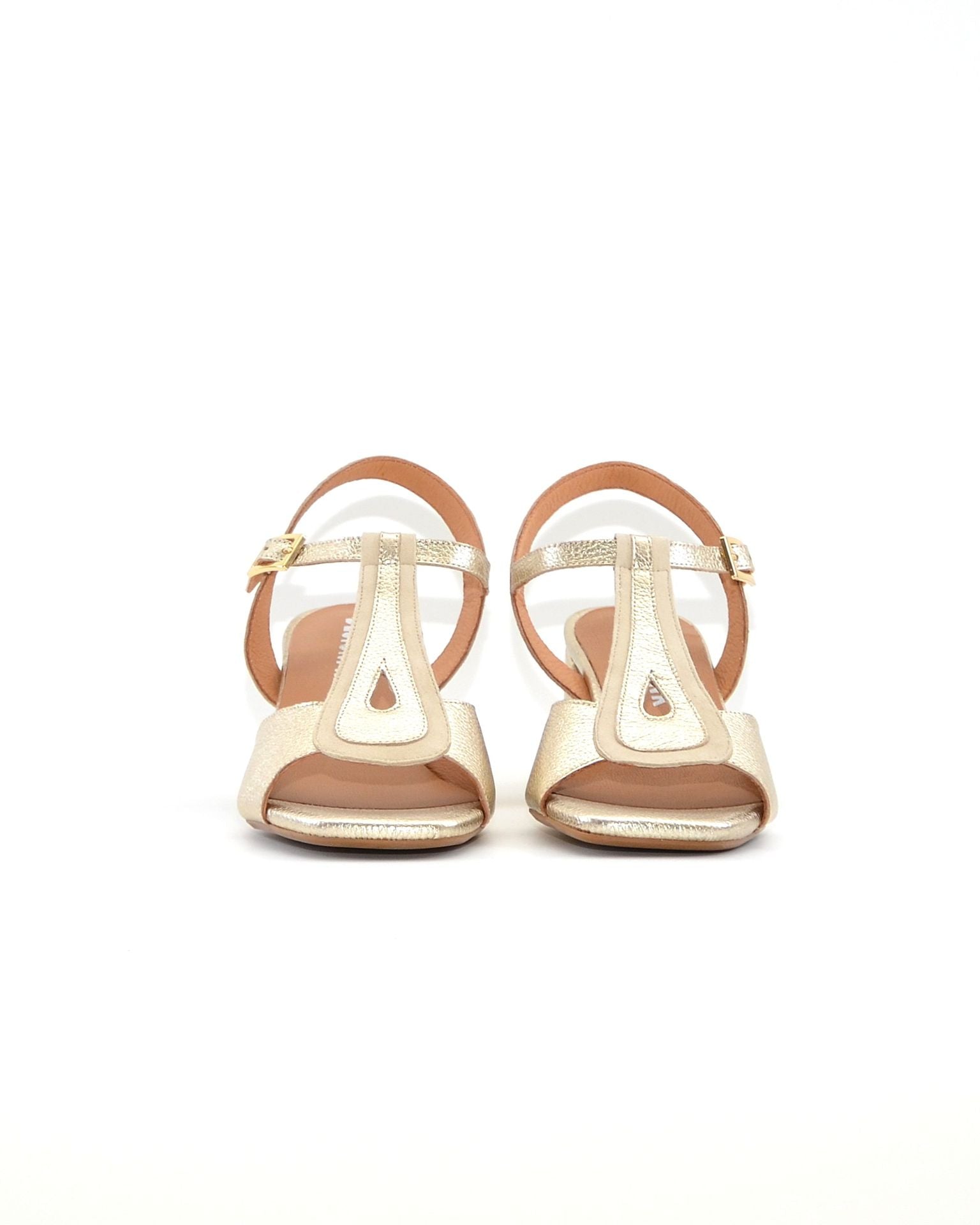 SANDALIA TACON MUJER COLOR PLATINO FRANK STARM H047