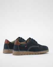 ZAPATO DE HOMBRE CALLAGHAN AZUL CON CORDONES 65201