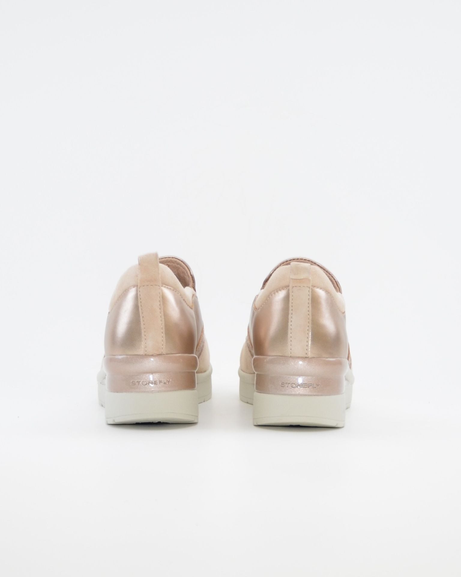 DEPORTIVO STONEFLY MUJER SLIP ON METALIZADO ORO PLANTILLA EXTRAHIBLE