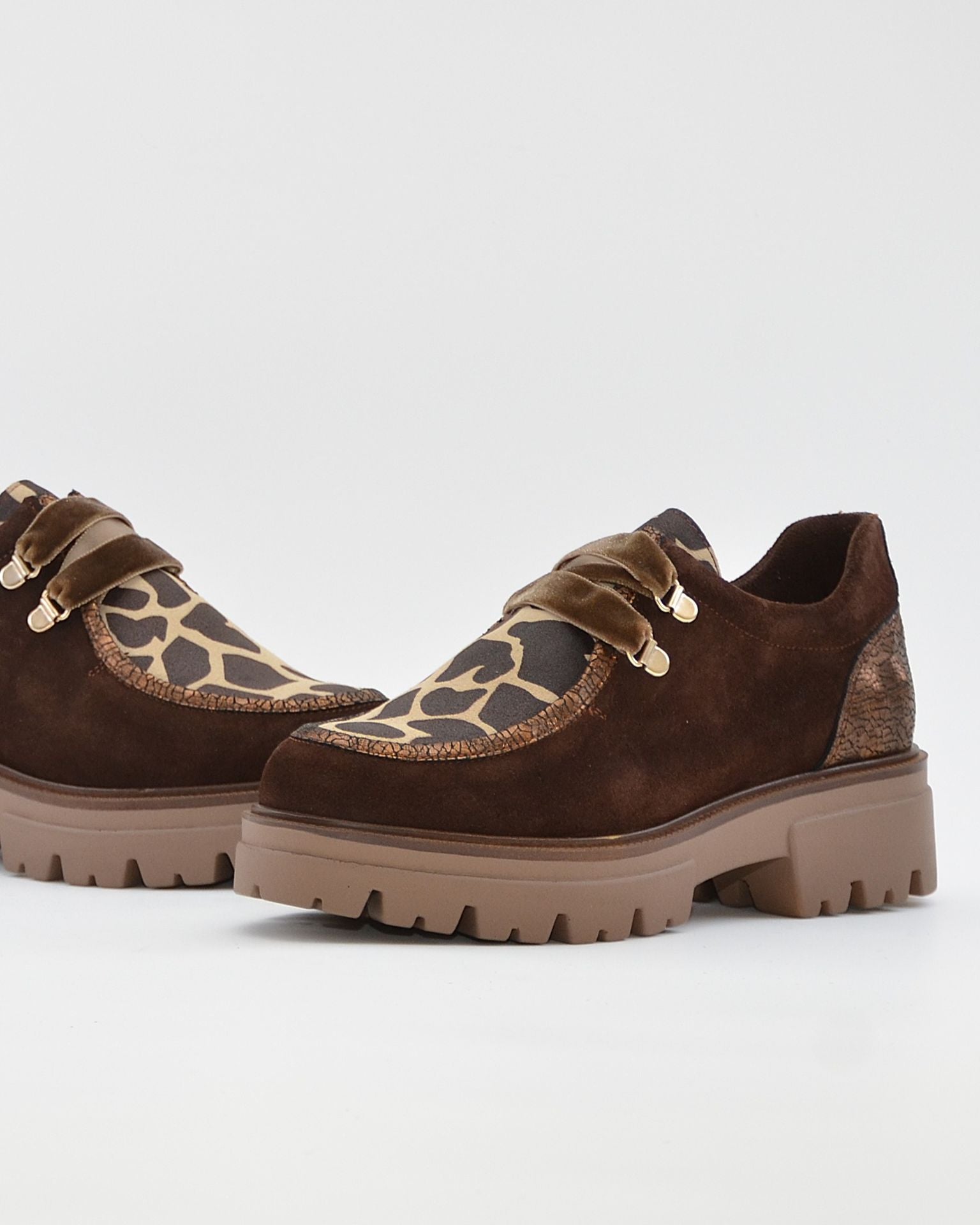 ZAPATO WALLABY MUJER MARRON CHOCOLATE LACOMBA BAMBOO