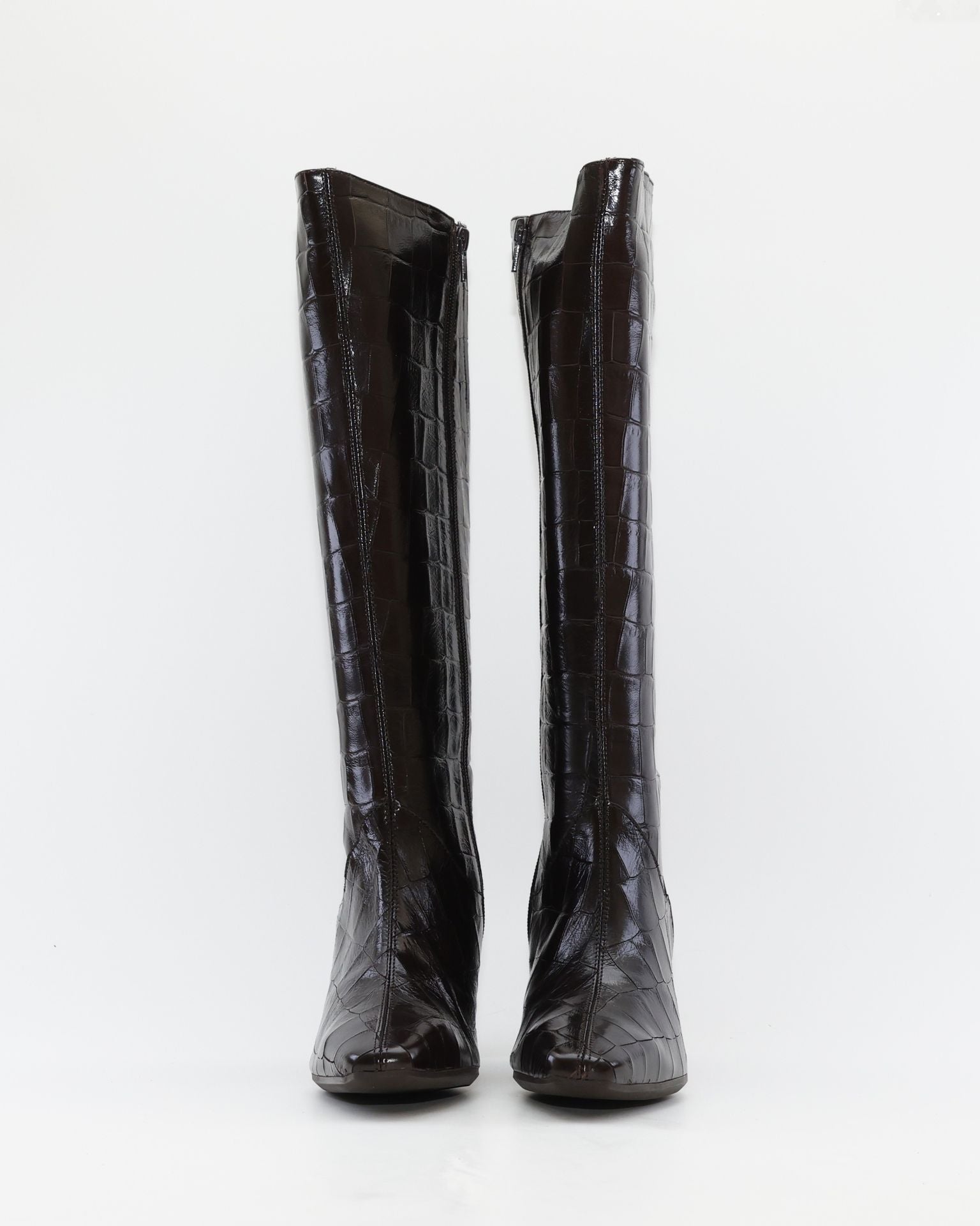 BOTA ALTA MUJER PIEL COCO MARRÓN CHOCOLATE WONDERS M-6305 MISOURI TESTA