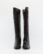 BOTA ALTA MUJER PIEL COCO MARRÓN CHOCOLATE WONDERS M-6305 MISOURI TESTA