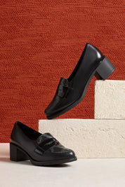 MOCASIN TACON MEDIO NEGRO 10740