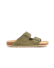 SANDALIA BIO MUJER DOS HEBILLAS D´KORKINS PARIS SERRAJE KAKI
