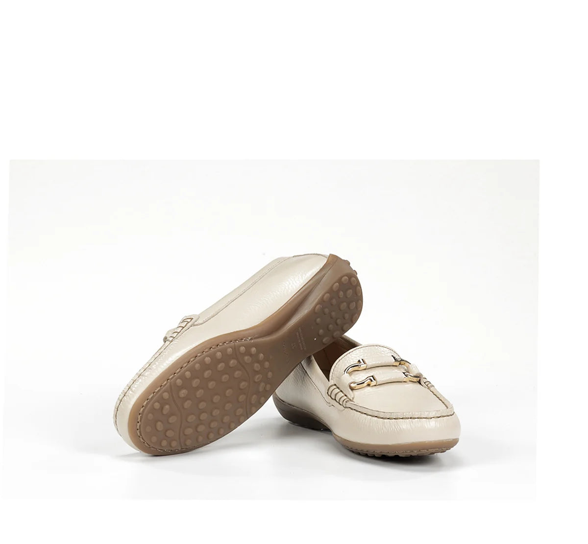 ZAPATO MOCASIN MUJER FLUCHOS COLOR BEIGE BRUNI F2156 RAW