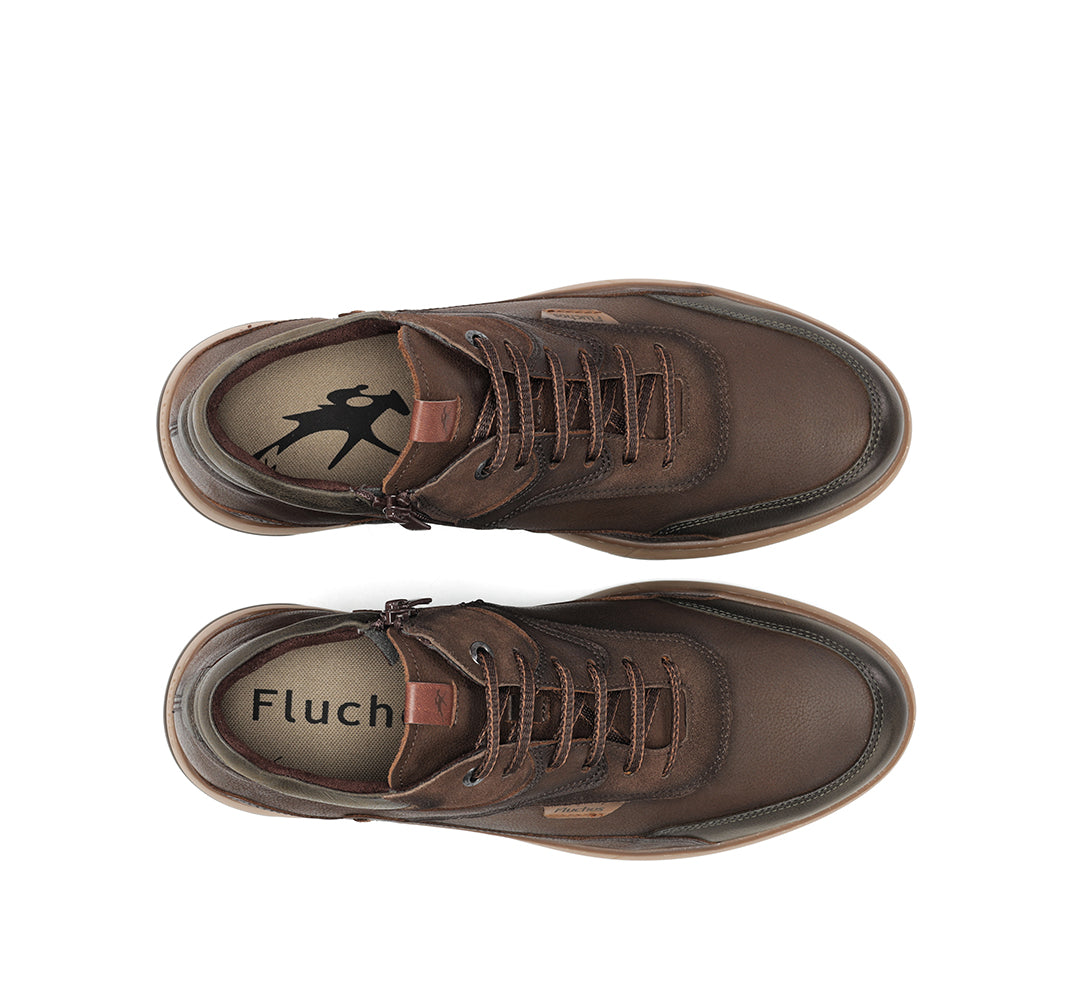 BOTIN MARRON CORDON Y CREMALLERA F2280 JEFF CAFÉ