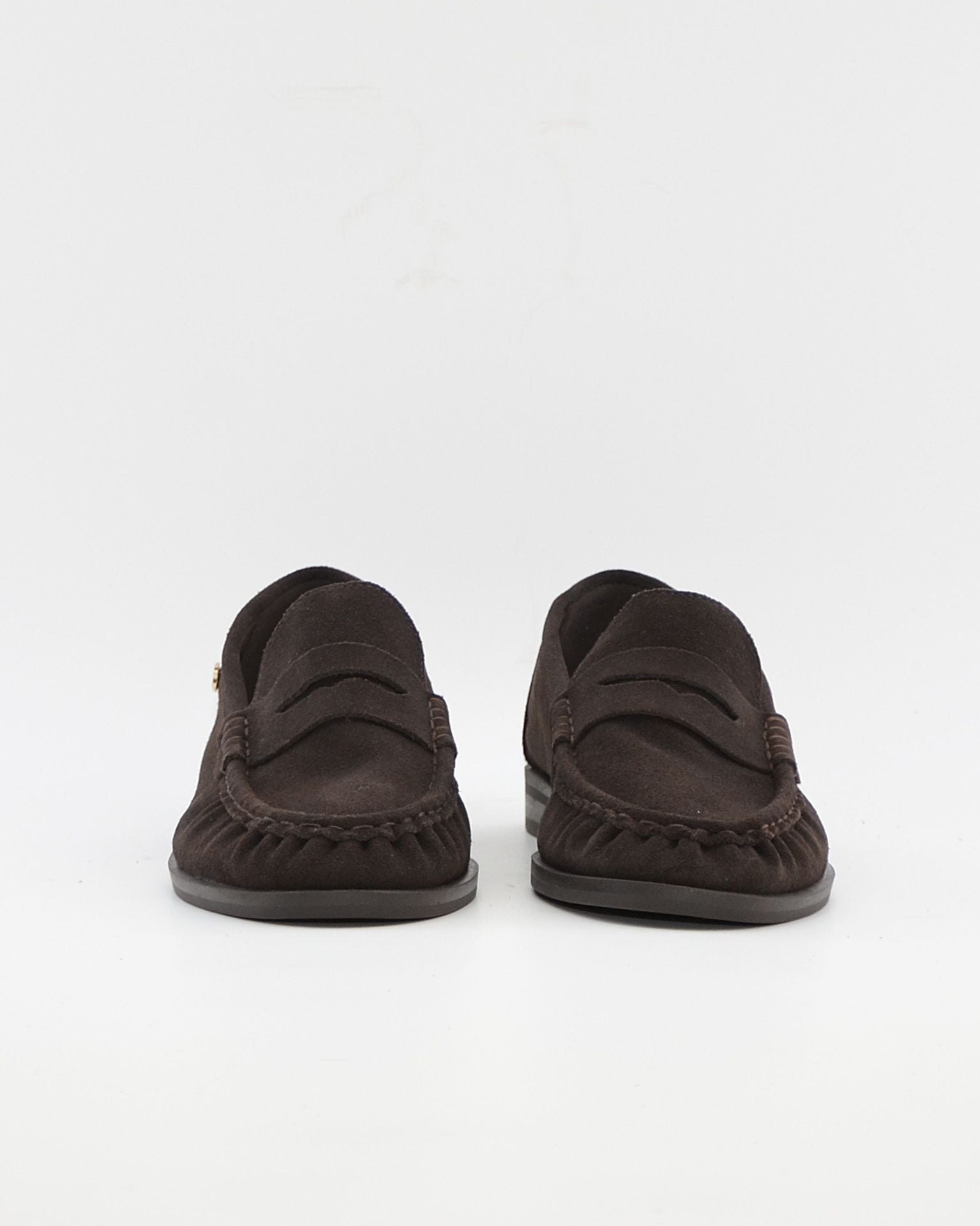 ZAPATO MOCASIN MUJER PLANO SERRAJE MARRON CHOCOLATE