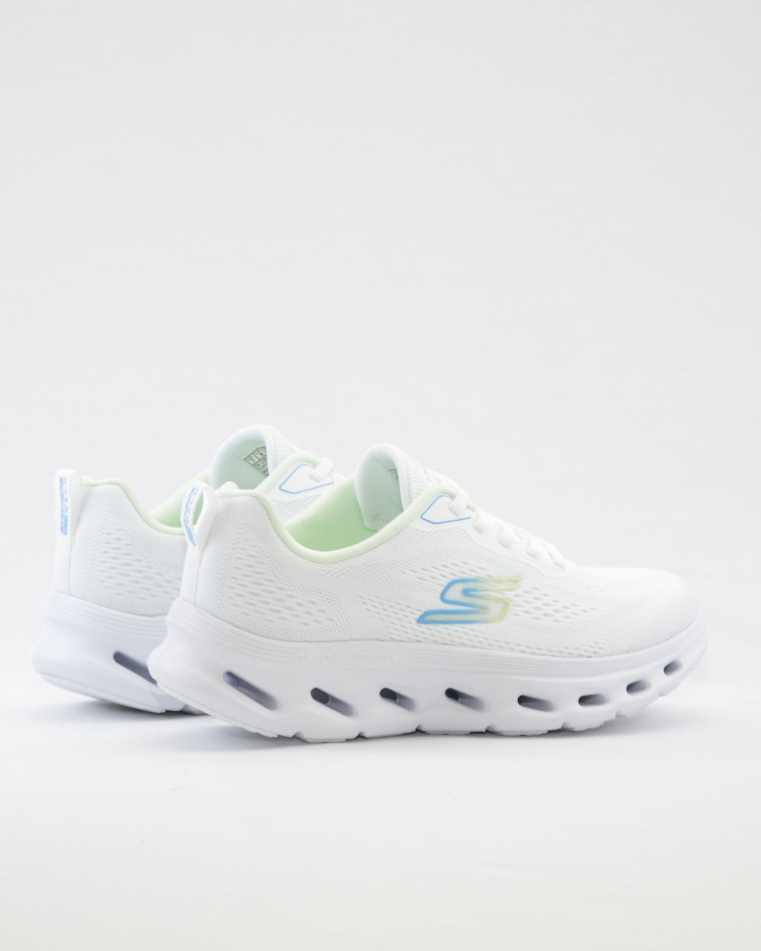 SNEAKERS MUJER SKECHERS 125145 WBL BLANCO CORDON ELÁSTICO