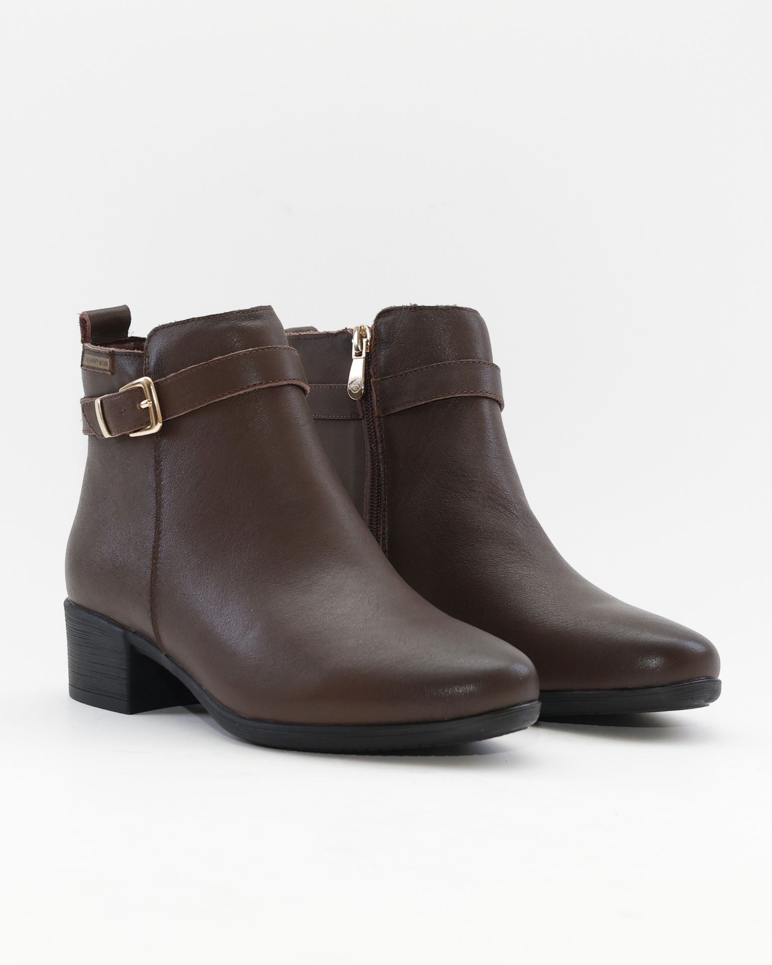 BOTIN TACON BAJO MUJER COLOR MARRON THE HAPPY MONK SACRA 003